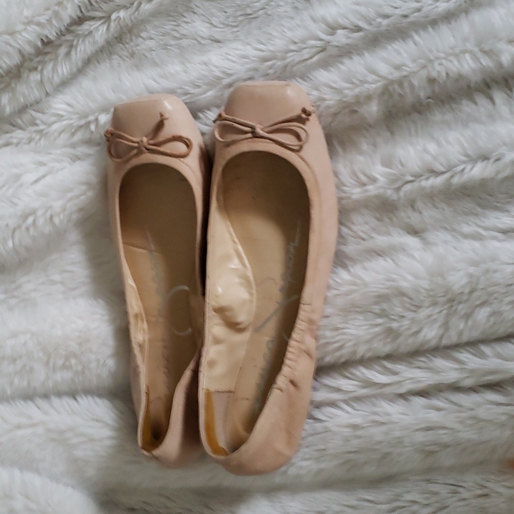 Jessica Simpson, Size 8M, Light Pink, Ballet Flats with Bow